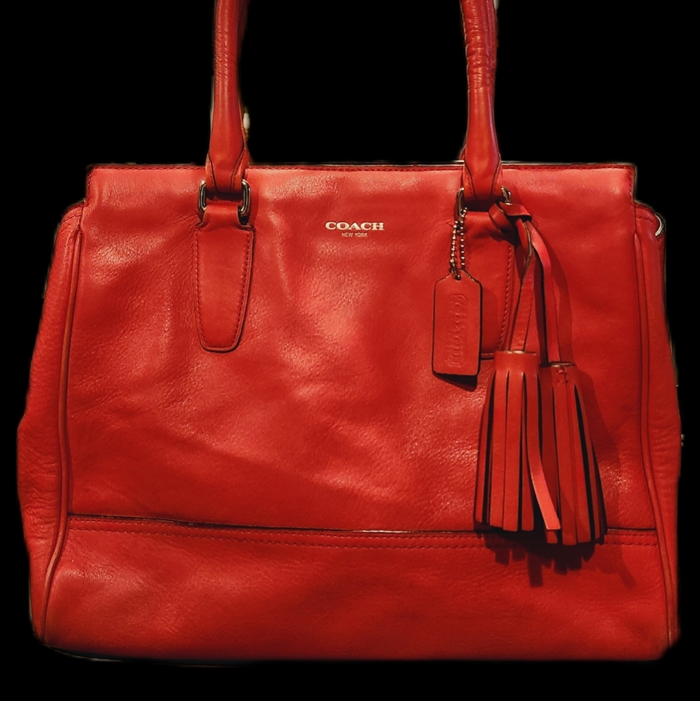 Coach Peach Purse EUC